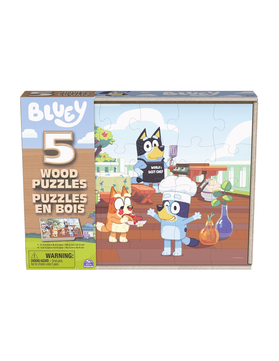 Rompecabezas Bluey 5 en 1 57 piezas