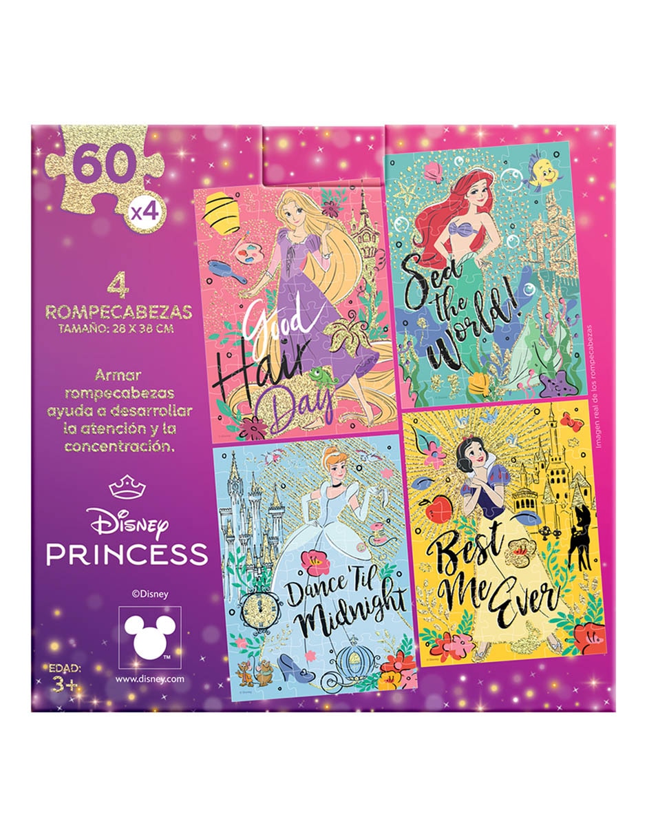 Rompecabezas Disney Princesas 4 en 1 240 piezas 8