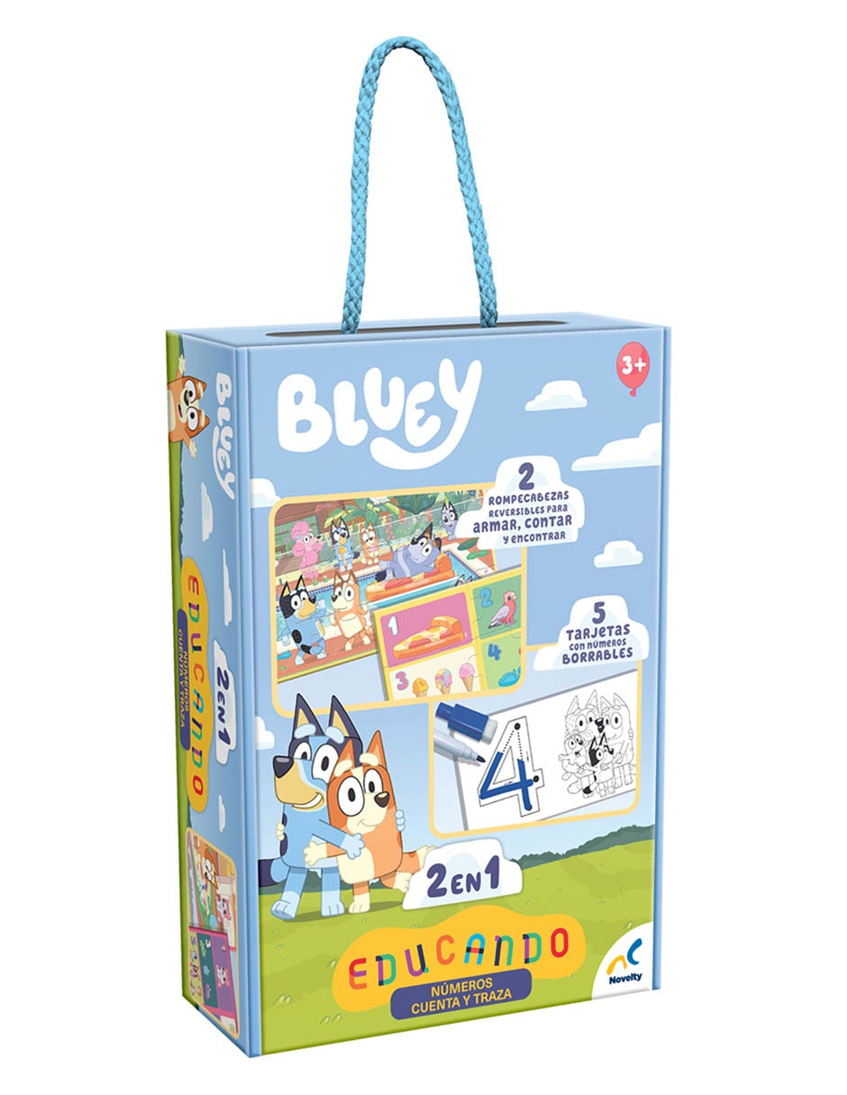 Educando: Números cuenta y traza Bluey Novelty Toys 
