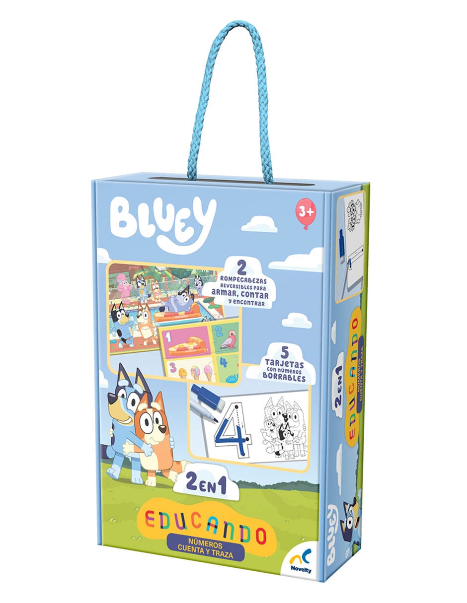 Educando: Números cuenta y traza Bluey 2