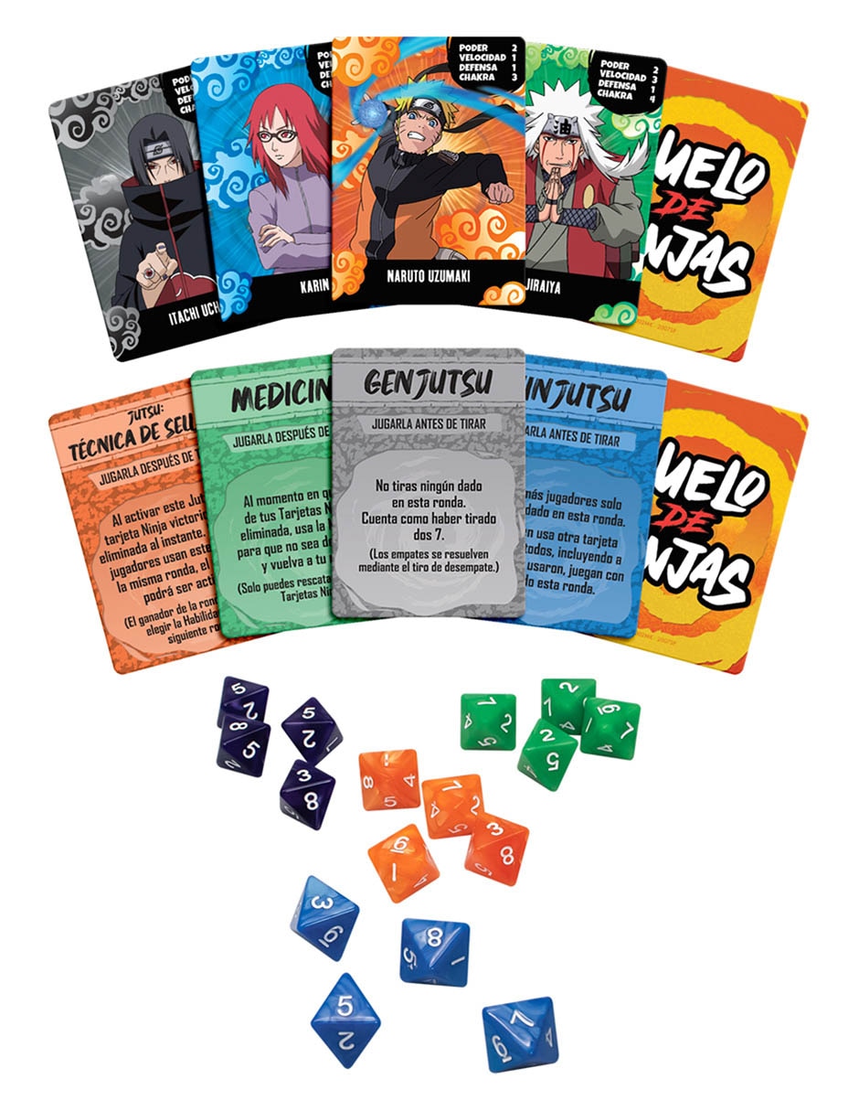 Juego de mesa Duelo de Ninjas Naruto Shippude 5