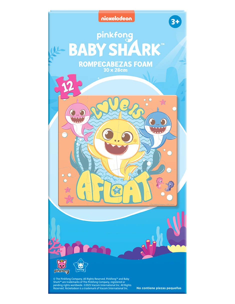 Rompecabezas animales de mar Baby Shark 12 piezas 4