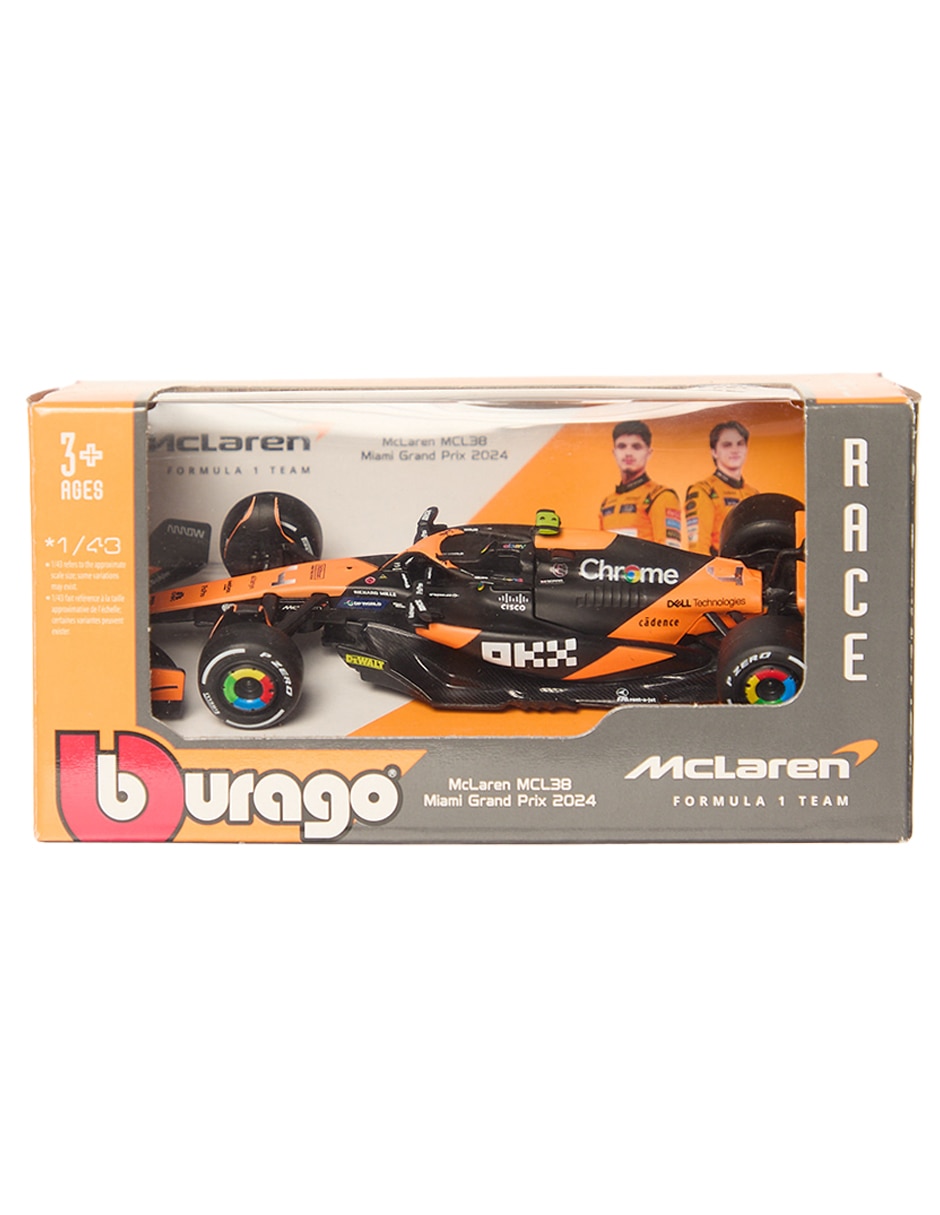 Vehículo a escala miami grand prix 2024 McLaren MCL38 5