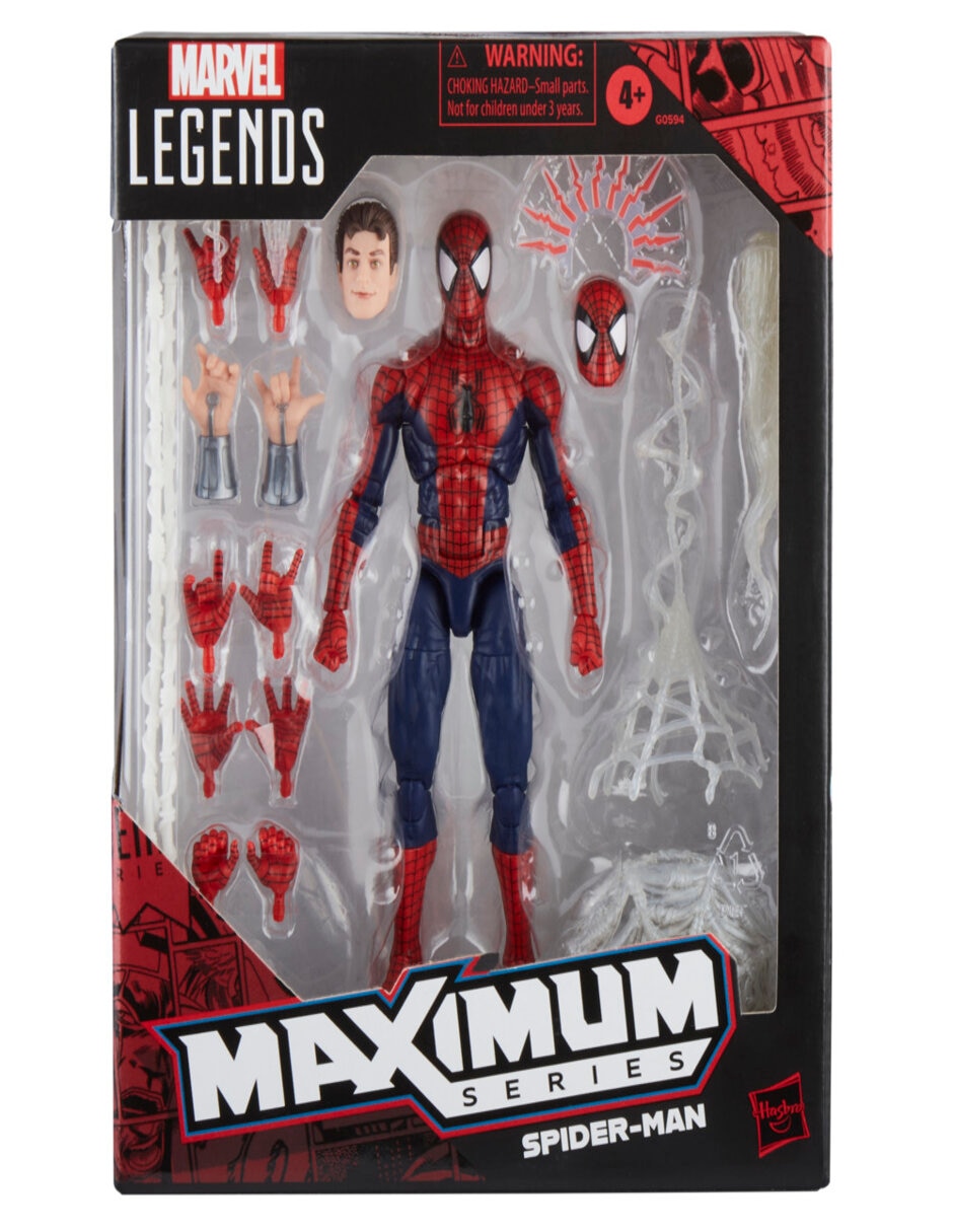 Figura de acción articulada : Legends Series Spider-Man maximum series Marvel 4
