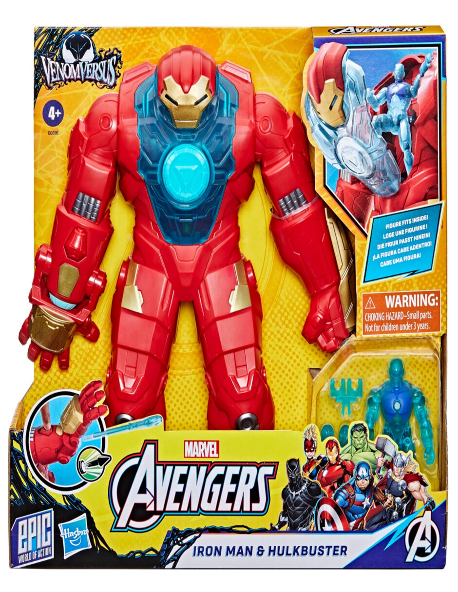 Figura de acción articulada VenomVersus Hulkbuster y Iron Man especial 5