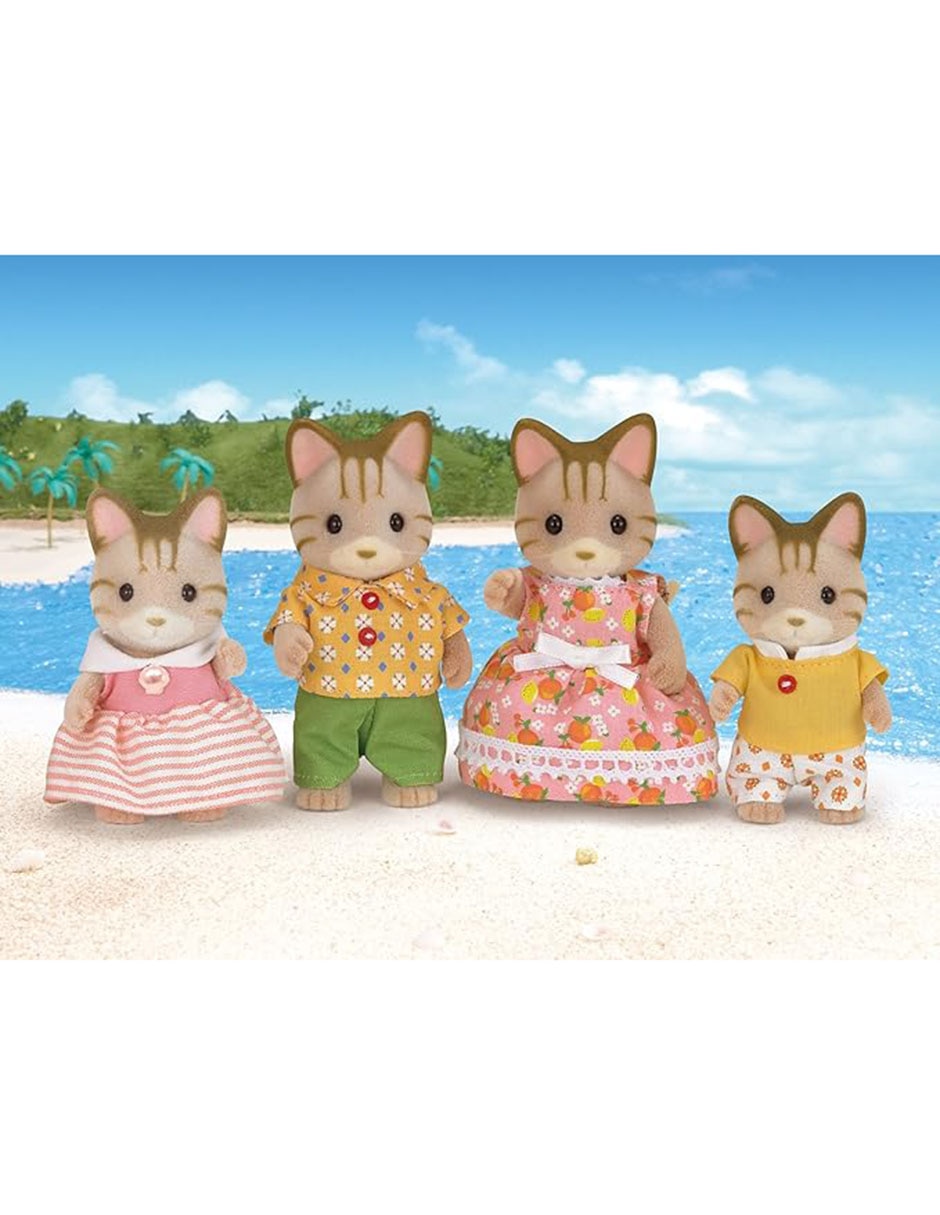 Set muñecas Striped Cat Family 4