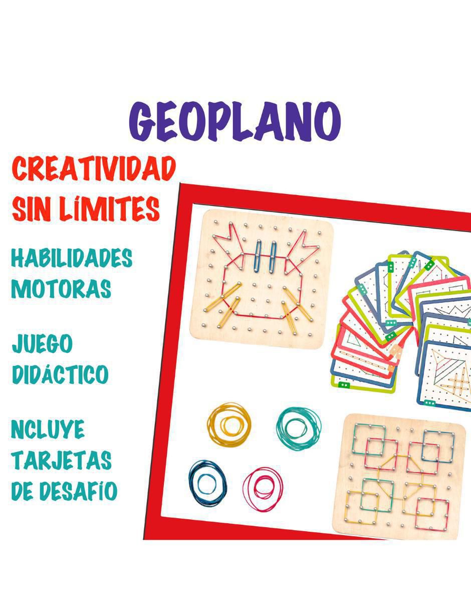 Juguetes Educativos: Matemáticas, Abecedario Y Geoplano juego armable infantil unisex 5