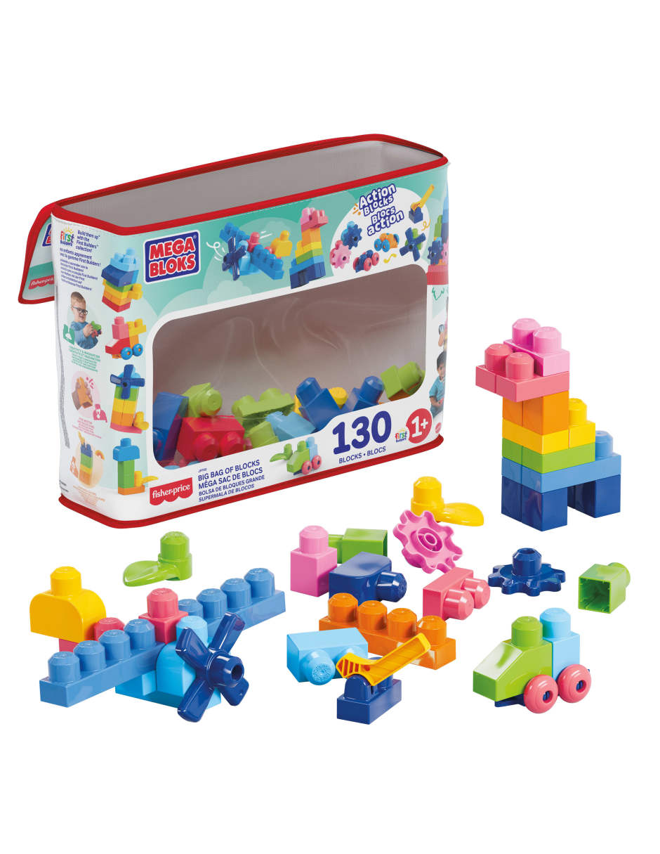 Mega Bloks bolsa clásica con 130 bloques JFF50