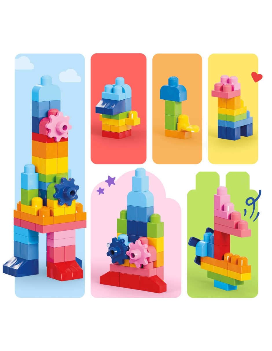Mega Bloks bolsa clásica con 130 bloques JFF50 5