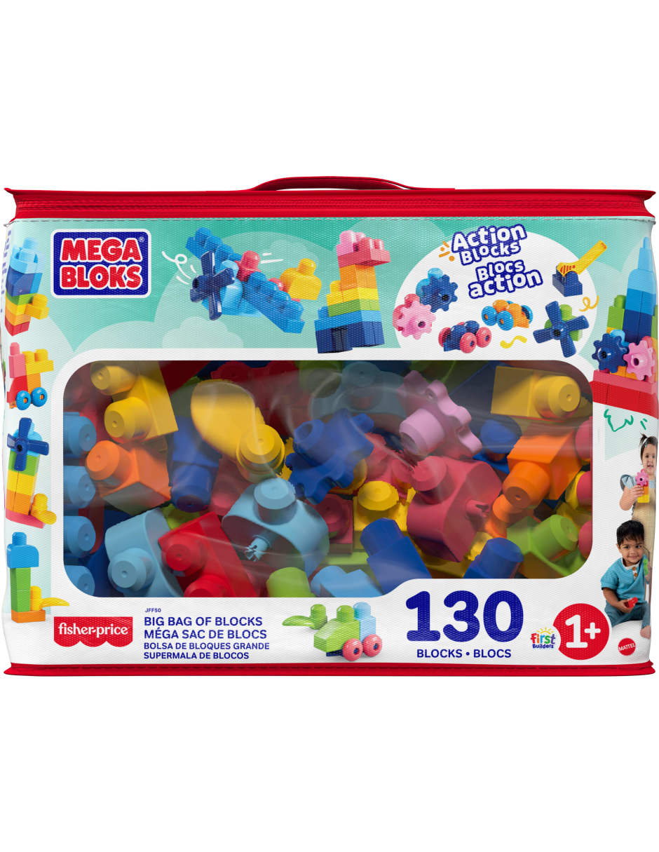 Mega Bloks bolsa clásica con 130 bloques JFF50 8