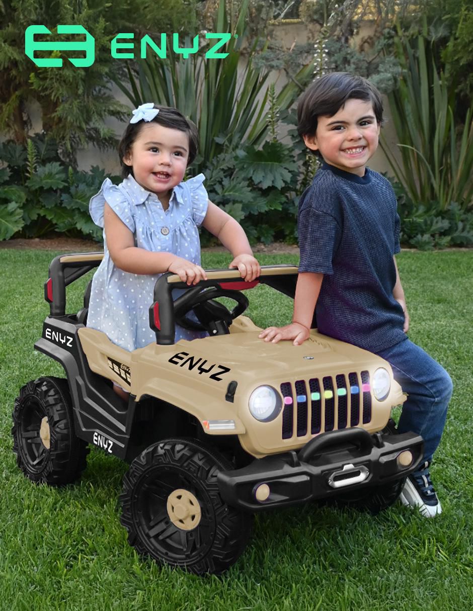 Automóvil montable Jeep recargable 6