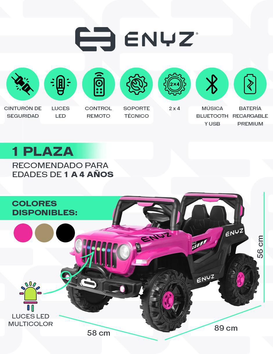 Automóvil montable Jeep recargable 8