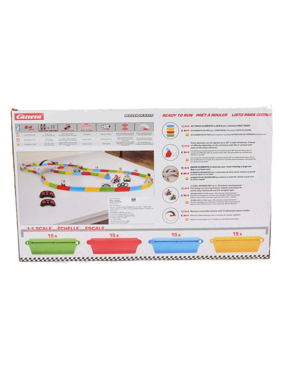Set pista y automóviles tabletop racing Mario Kart 4