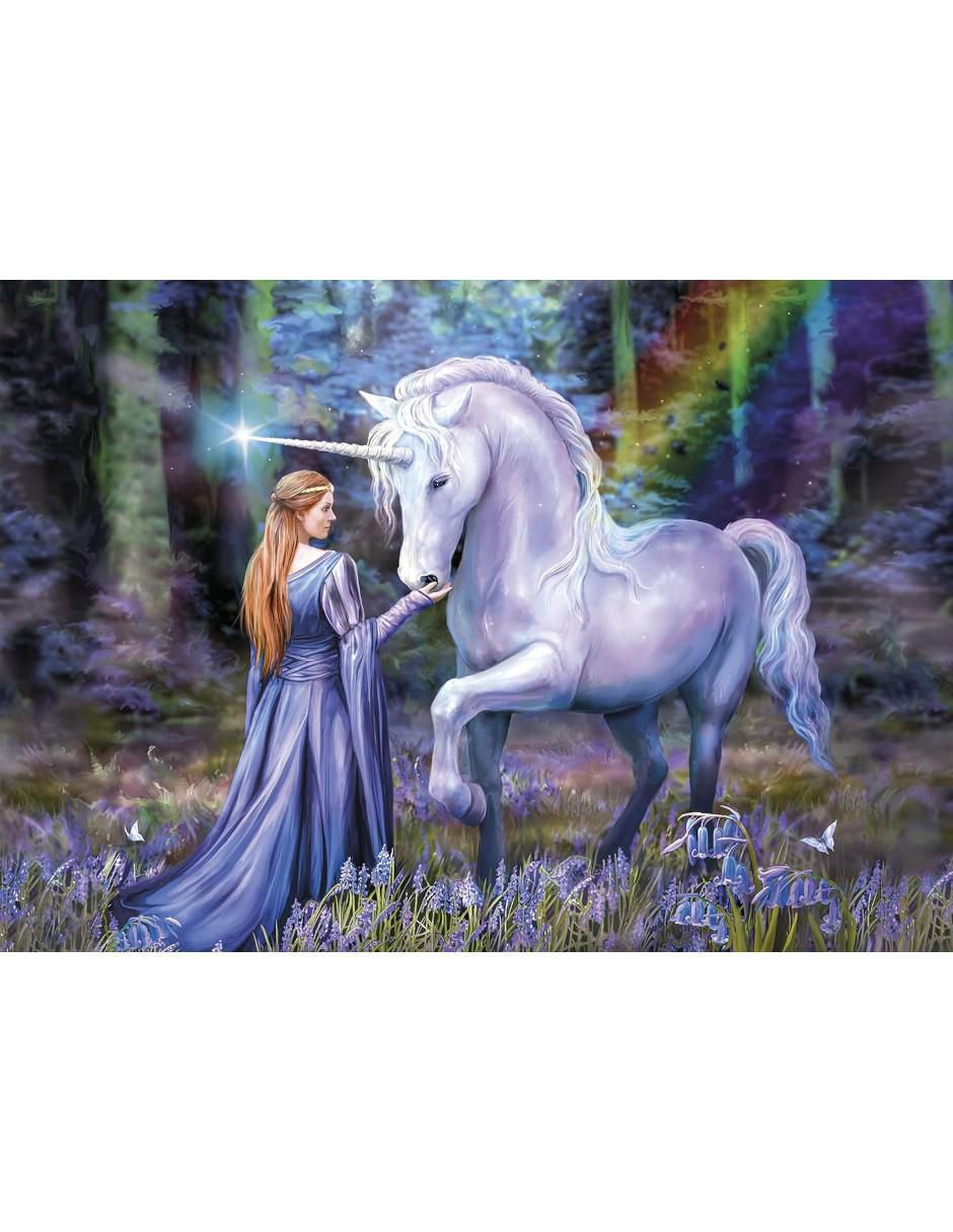 Rompecabezas Hadas mágicas Anne Stokes -Bluebell Wood 1500 piezas 2