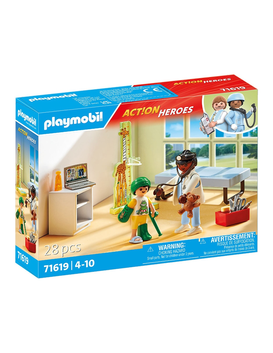 Playmobil Pediatra con osito de peluche 71619 Action Heroes 3