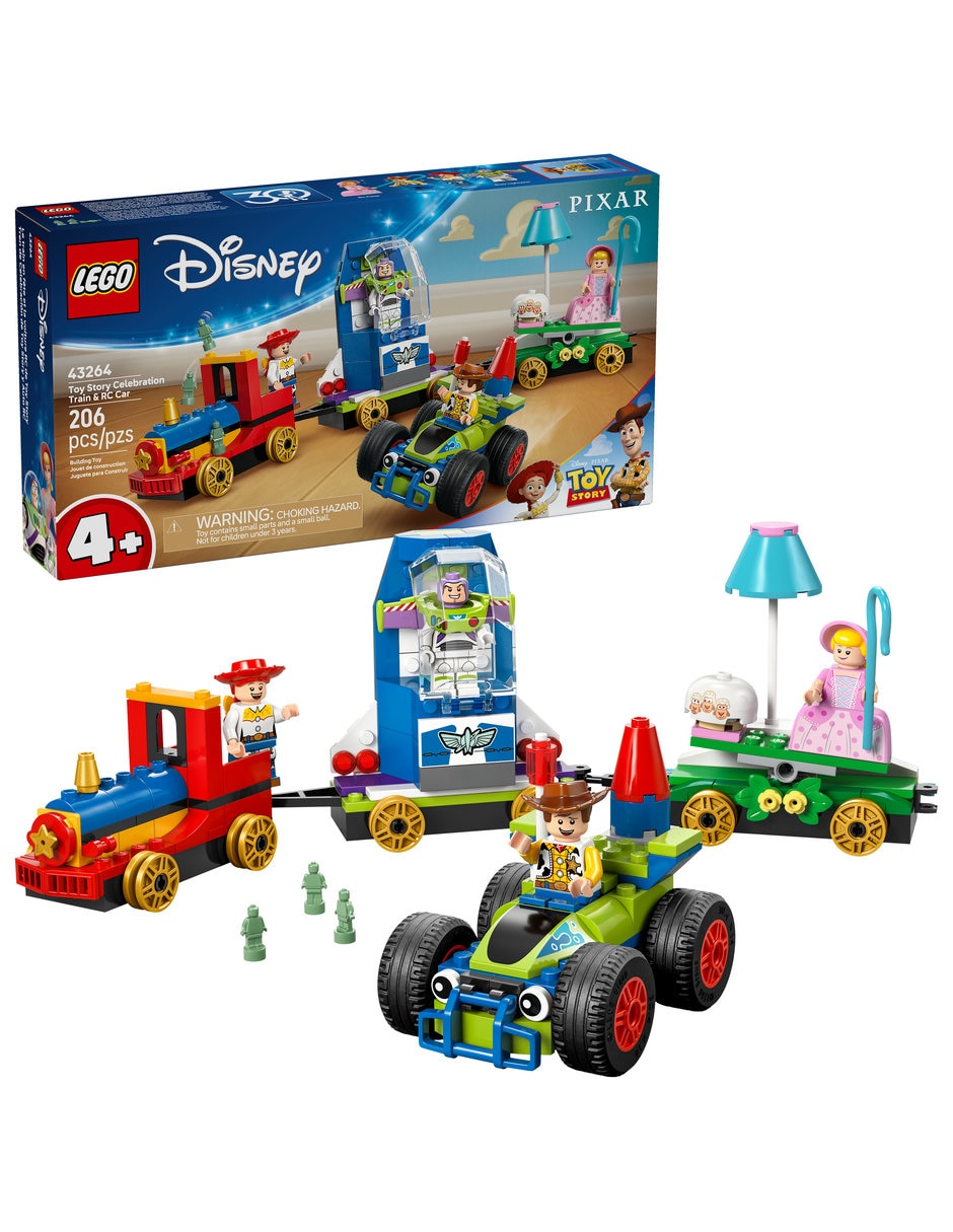 Lego Disney Animation Lego Tren de celebración de Toy Story y coche rc 43264 Disney Animation