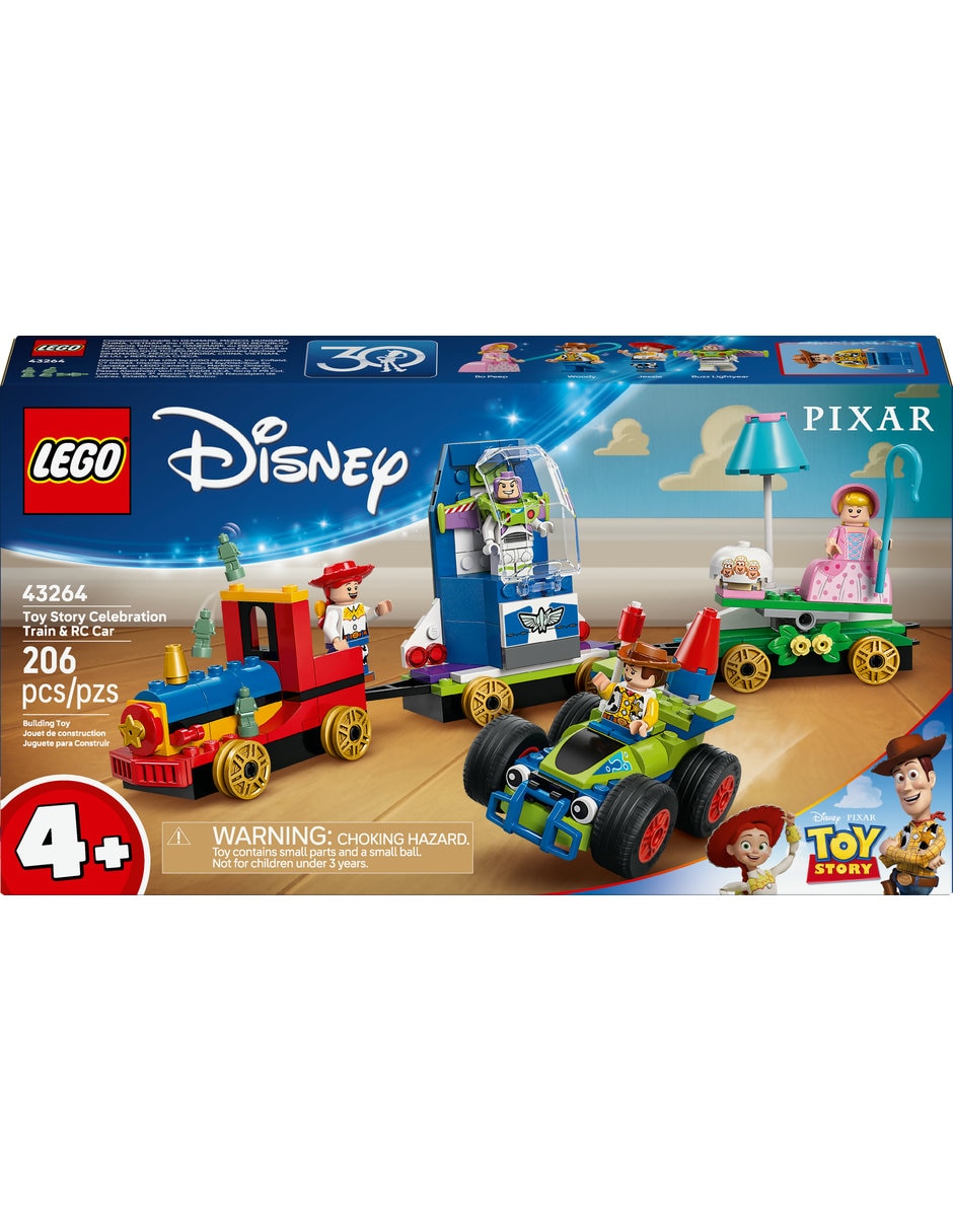 Lego Disney Animation Lego Tren de celebración de Toy Story y coche rc 43264 Disney Animation 4