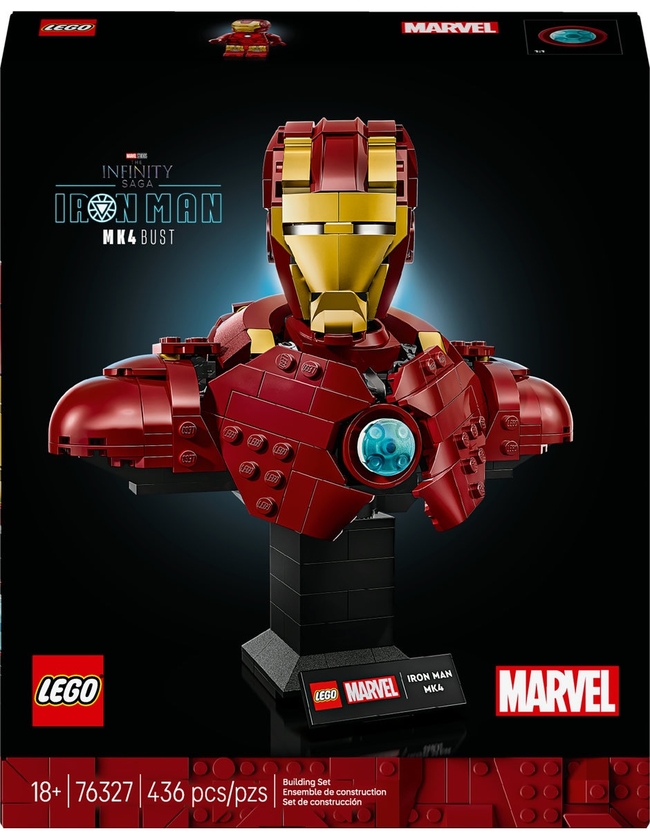 Lego Super Héroes Marvel Busto de Iron Man MK4 76327 Infinity Saga Iron Man 2