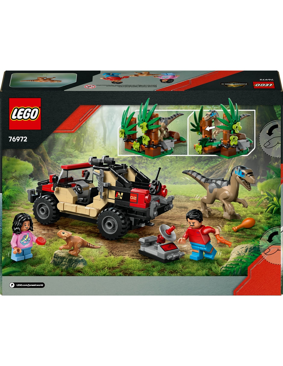 Lego Jurassic World Lego Huida en todo terreno y raptor al acecho 76972 Jurassic World 5