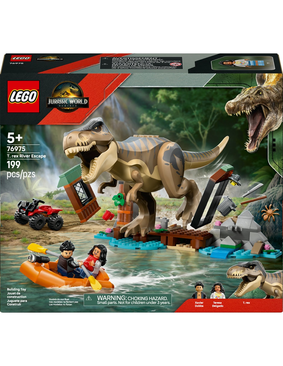 Lego Jurassic World Huida por el río y T. Rex a la caza 76975 Jurassic World 2