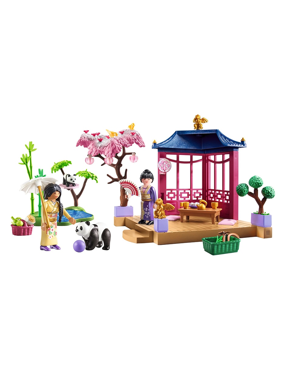 Jardín asiático con panda 71762 2