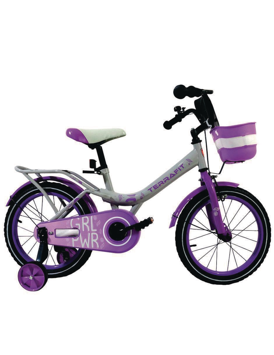 Bicicleta infantil rodada 16 Minerva para niña Bicicleta infantil rodada 16 Minerva para niña
