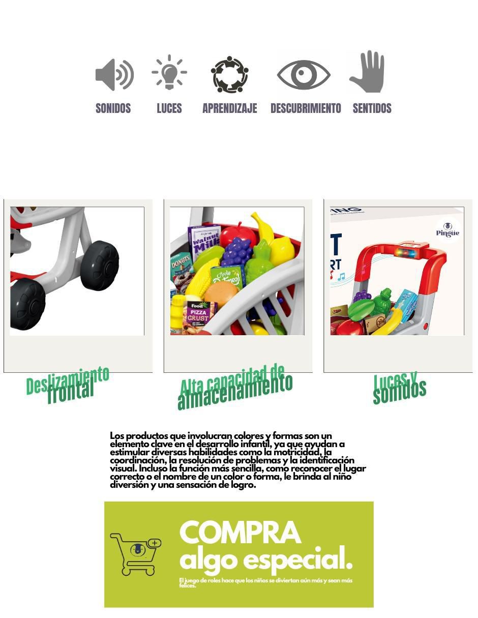 Carrito de compras unisex 6