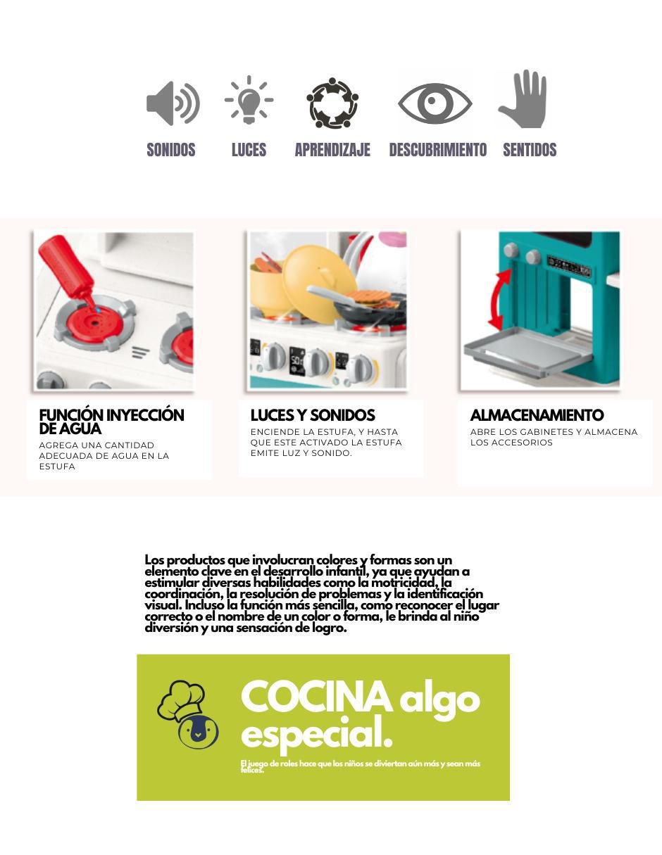 Accesorio de cocina juguete con luz y sonido 3