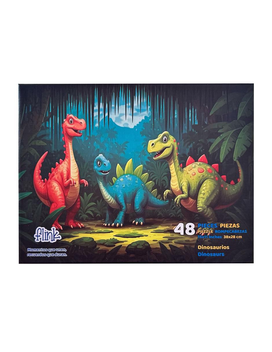 Rompecabezas Dinosaurios Infantil 48 Piezas