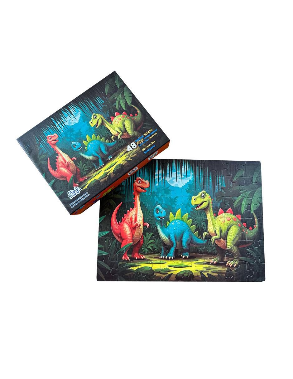 Rompecabezas Dinosaurios Infantil 48 Piezas 2