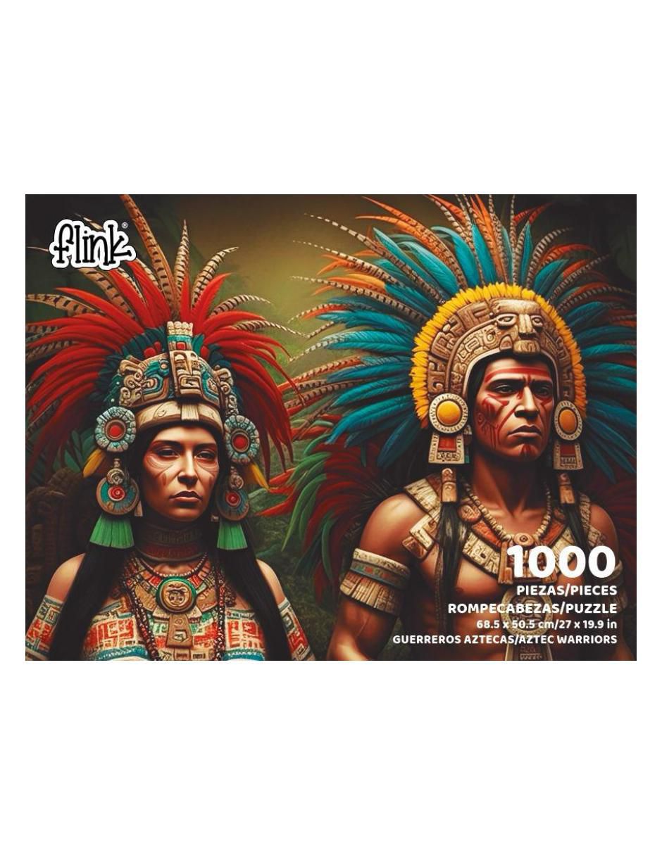 Rompecabezas artesanías guerreros aztecas 1000 piezas