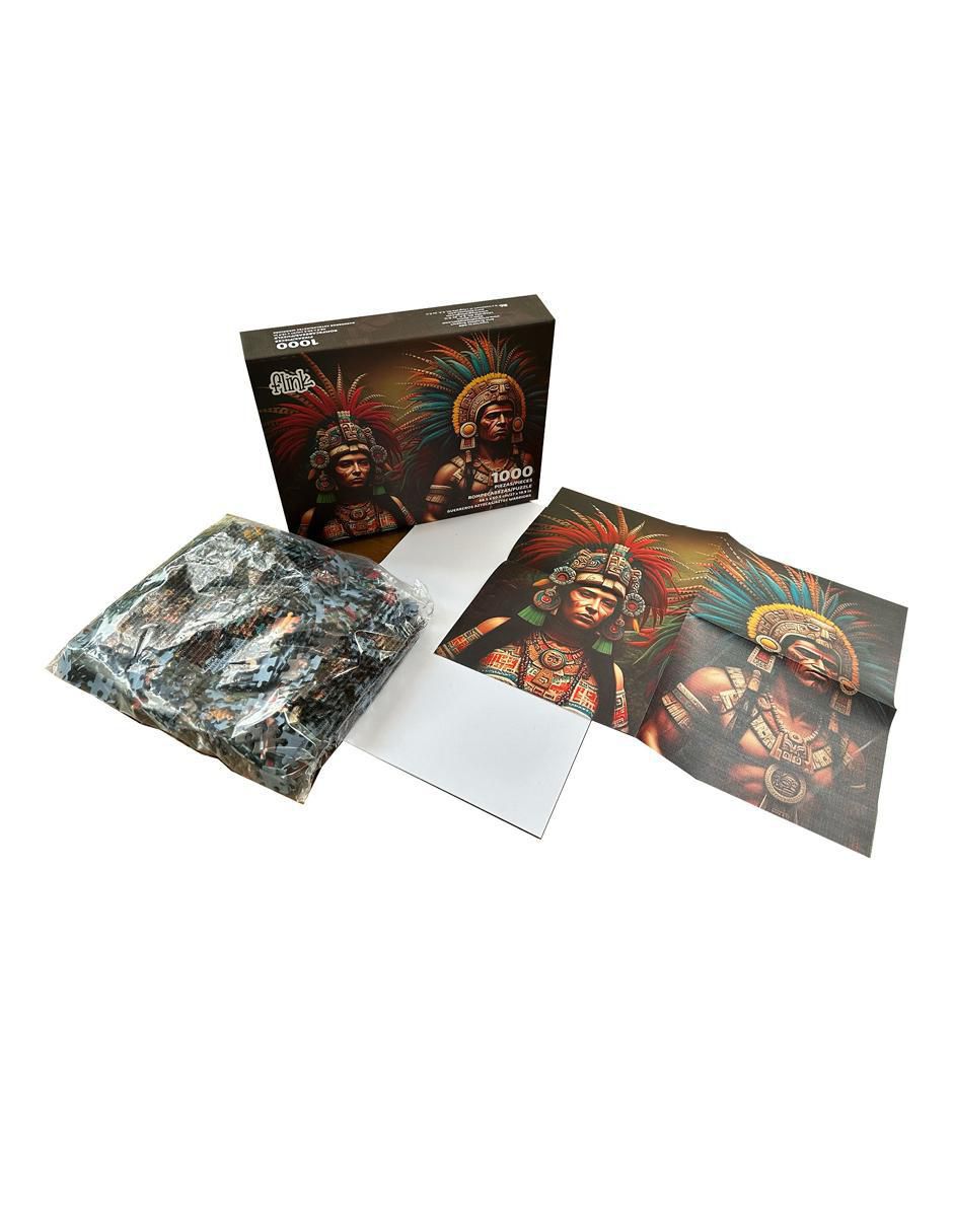 Rompecabezas artesanías guerreros aztecas 1000 piezas 3