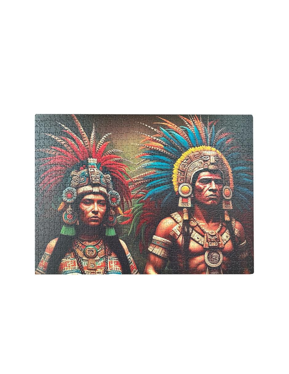 Rompecabezas artesanías guerreros aztecas 1000 piezas 4