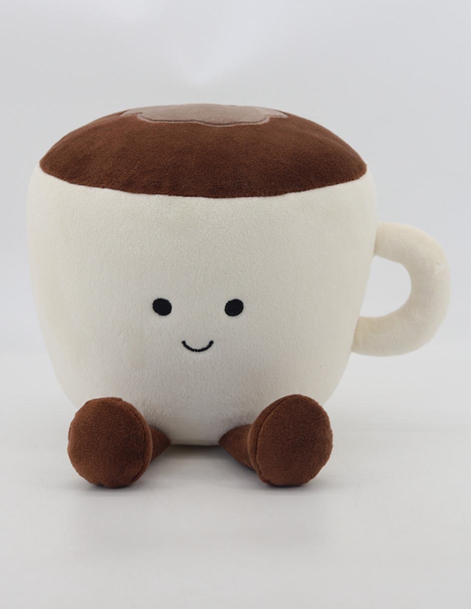 Peluche de taza de café de 15 cm
