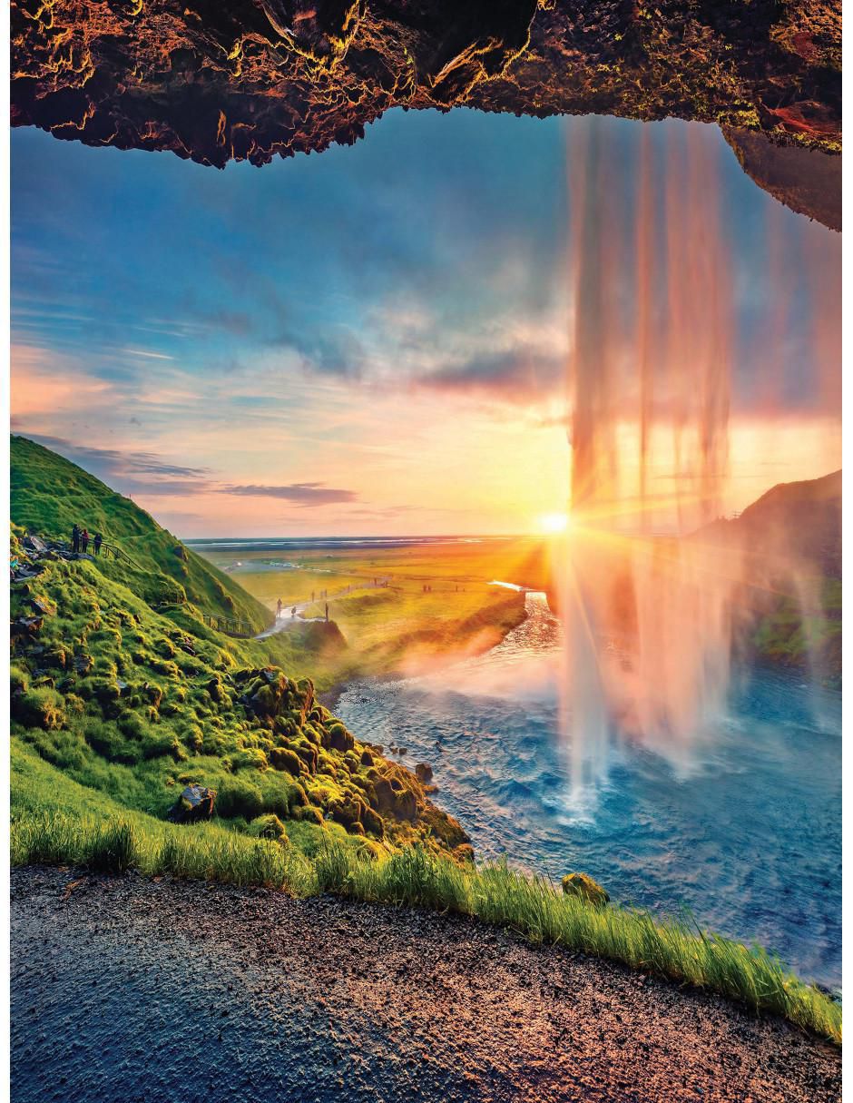 Rompecabezas Cascada Seljalandsfoss Islandia Postcard Collection 550 piezas 2