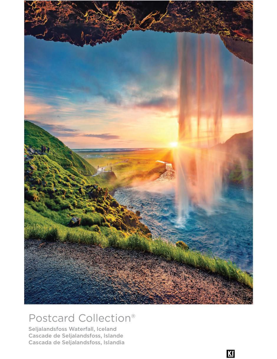 Rompecabezas Cascada Seljalandsfoss Islandia Postcard Collection 550 piezas 3
