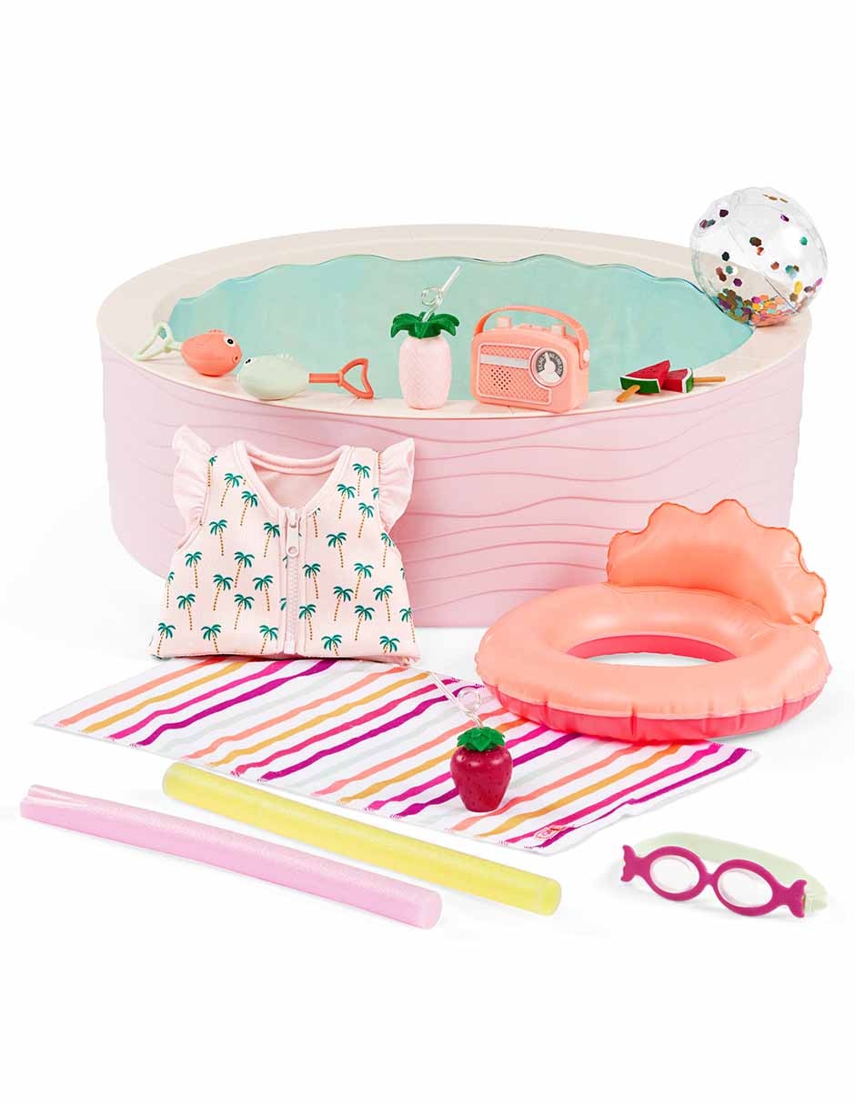 Piscina con accesorios