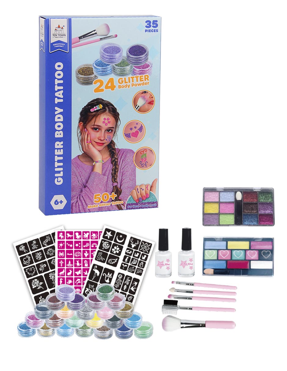 Set de tatuajes Glitter Body Tattoo