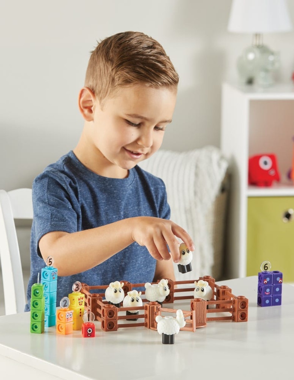 Juego de actividades de cubos Mathlink Numberblocks granja de ovejas 11