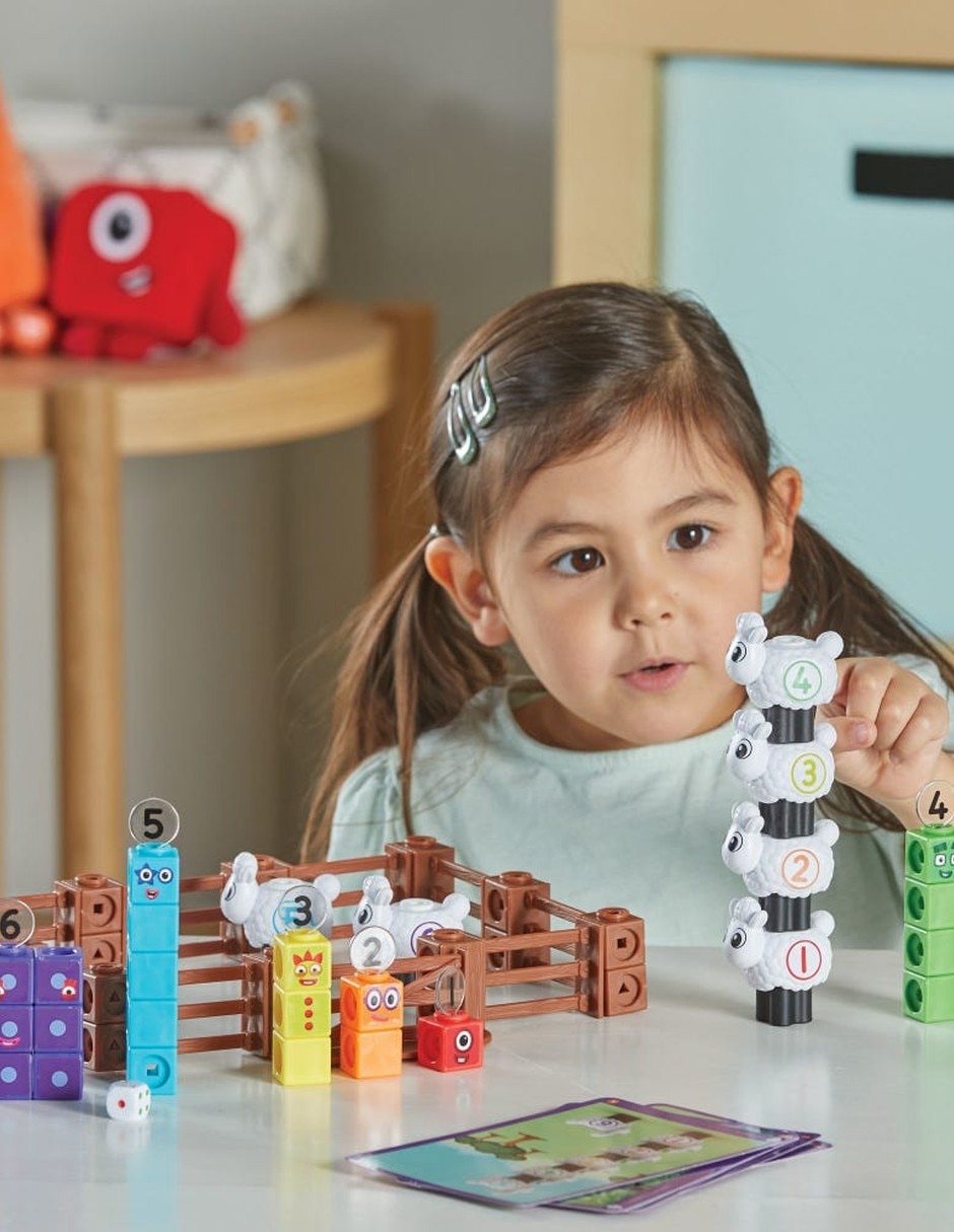 Juego de actividades de cubos Mathlink Numberblocks granja de ovejas 12