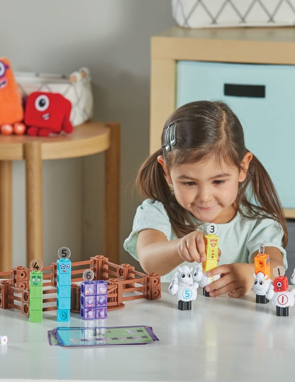 Juego de actividades de cubos Mathlink Numberblocks granja de ovejas 4