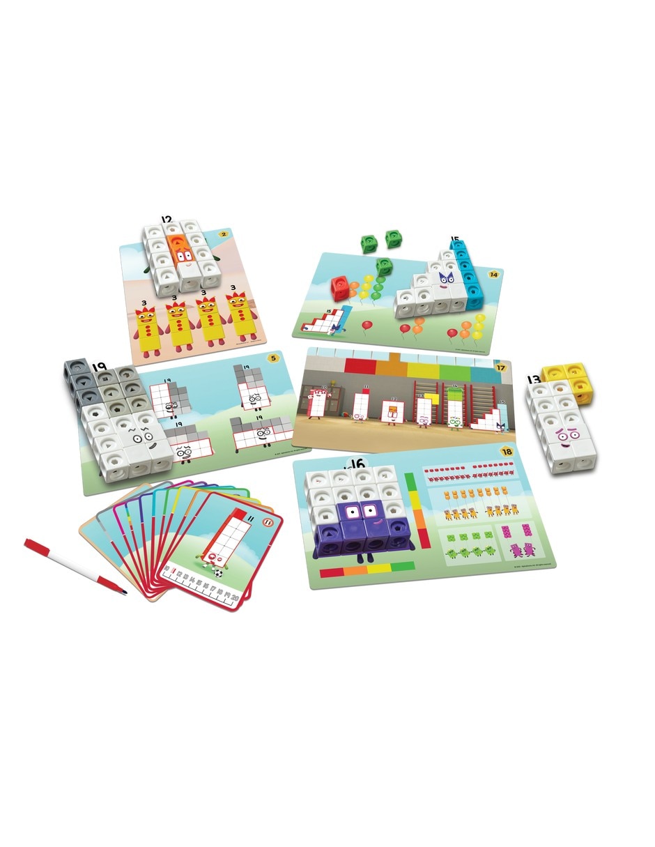 Conjunto de actividades Mathlink Cubes Numberblocks 11–20 2