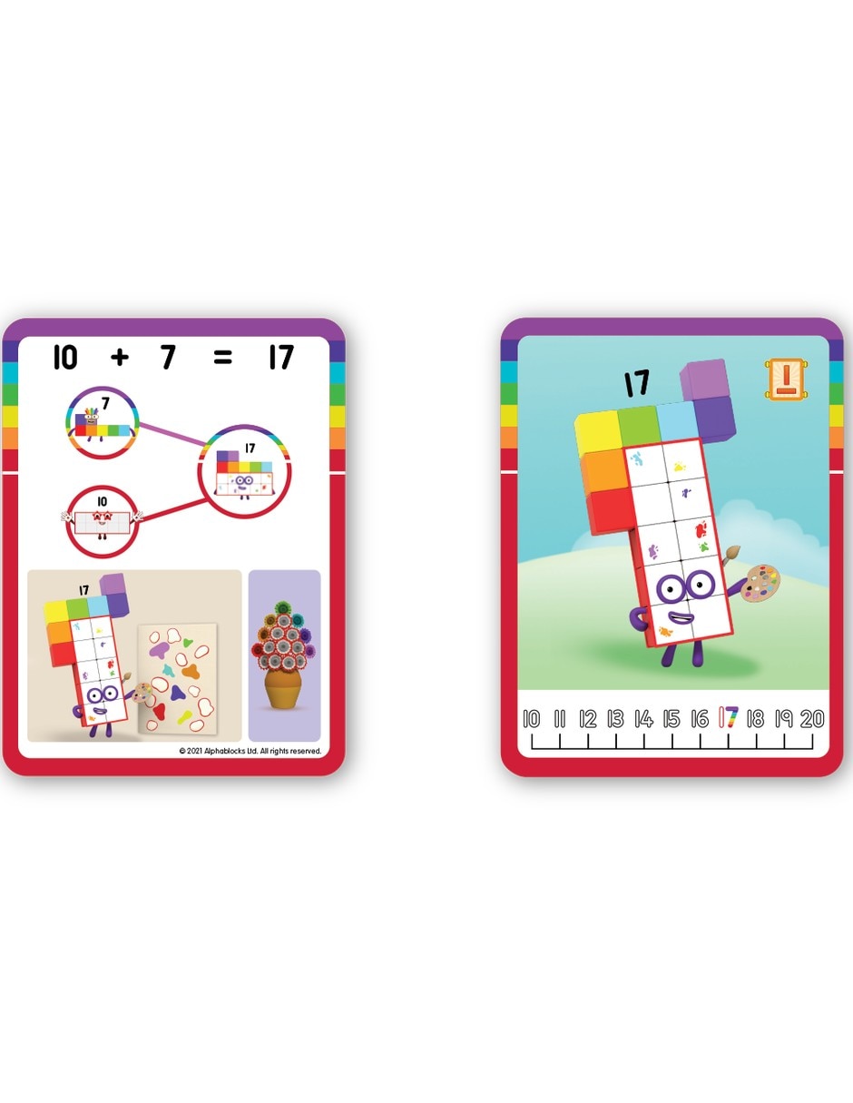 Conjunto de actividades Mathlink Cubes Numberblocks 11–20 7