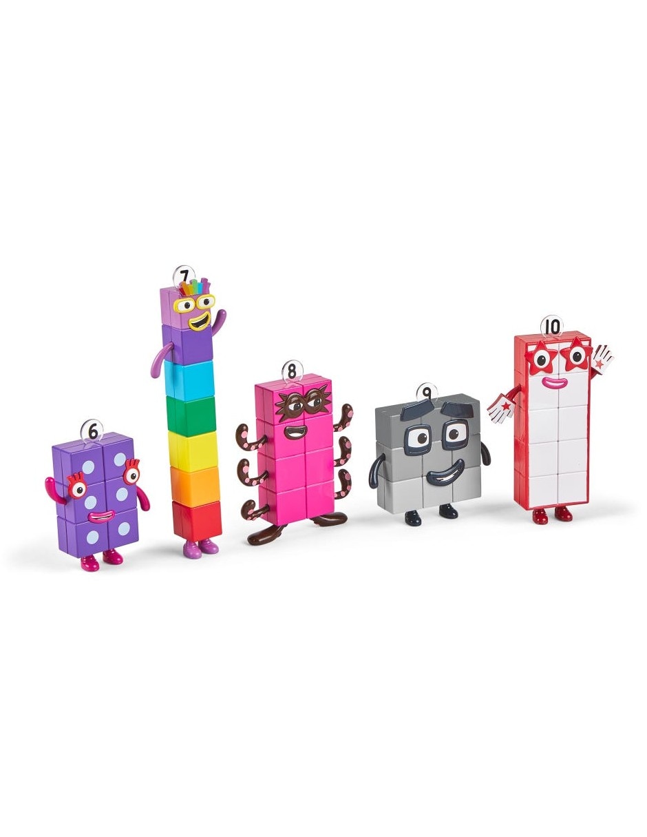 Set de figuras del seis al diez de Numberblocks Friends 2