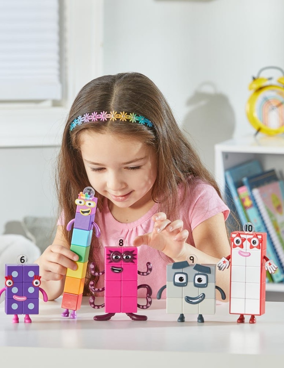 Set de figuras del seis al diez de Numberblocks Friends 7