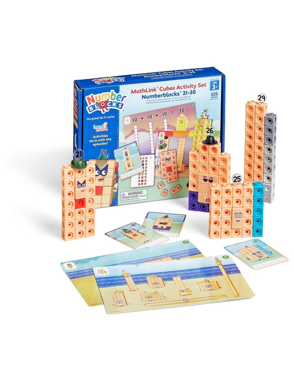 Conjunto de actividades Mathlink Cubes Numberblocks 21-30 Conjunto de actividades Mathlink Cubes Numberblocks 21-30