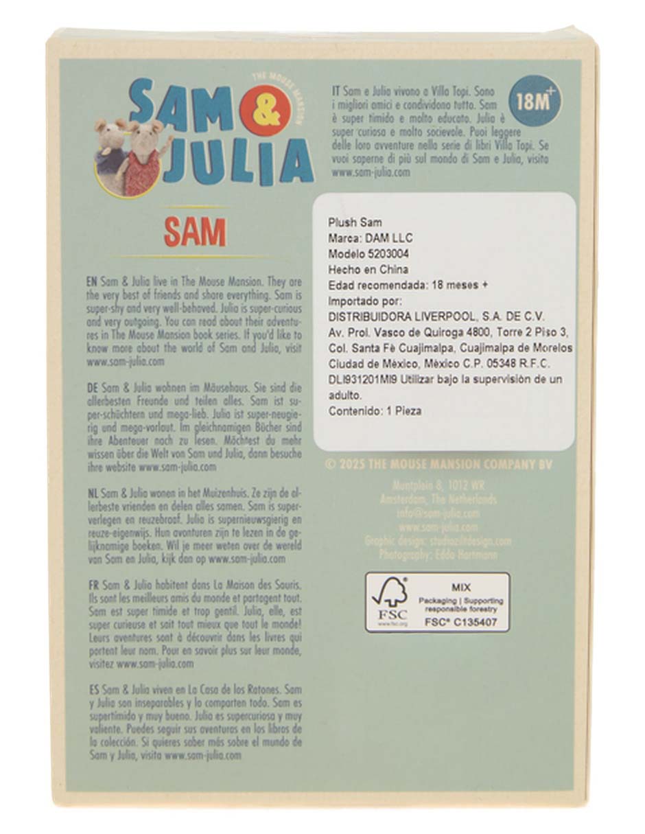 Peluche de Sam& Sam&Julia de 12 cm 4