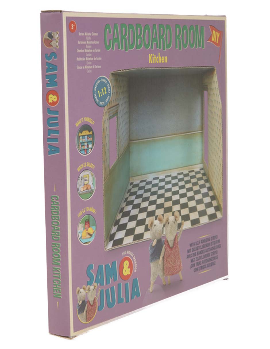 Casa de muñecas Carboard Room Kitchen 2
