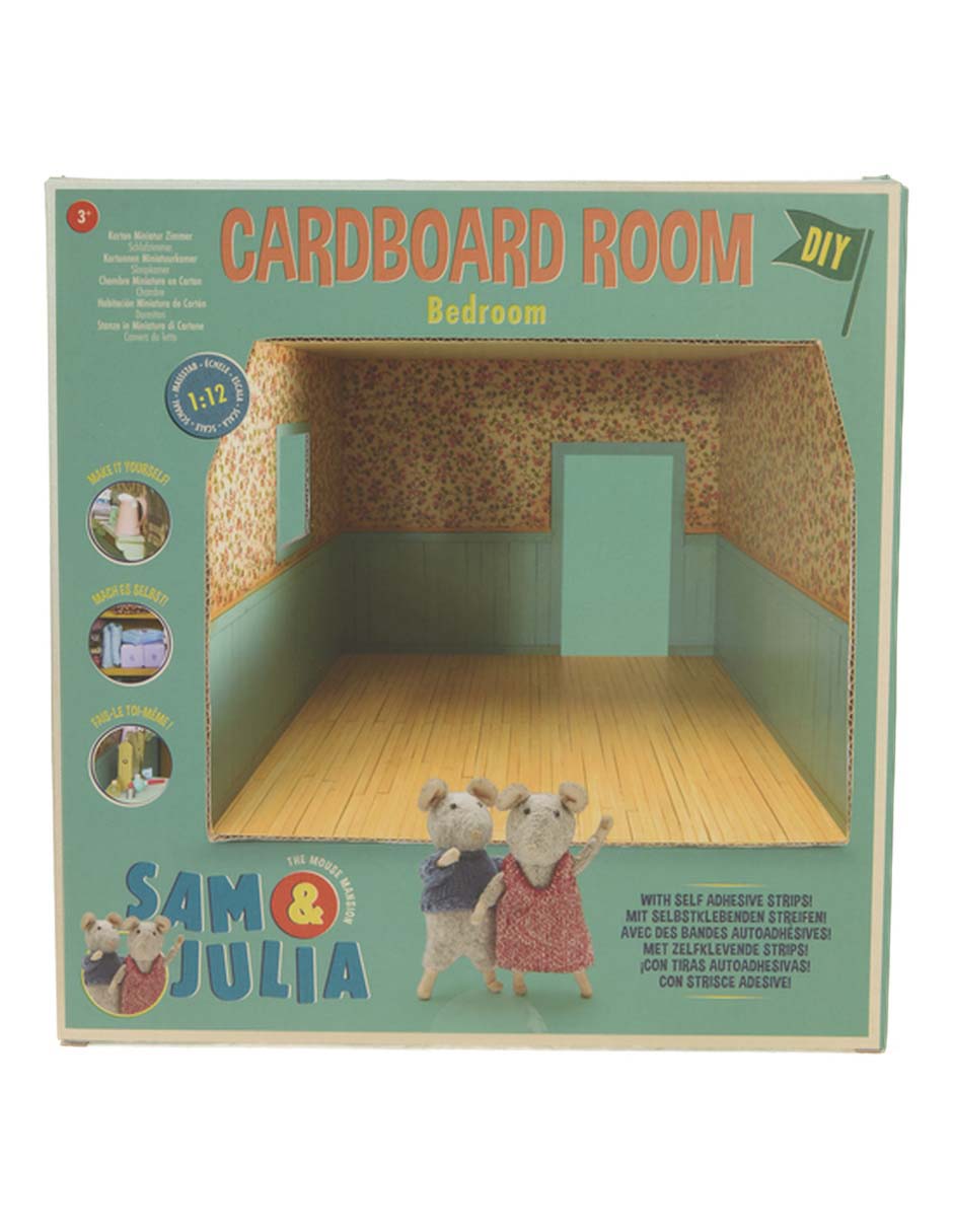 Casa de muñecas Sam& Cardboars Room Bedroom