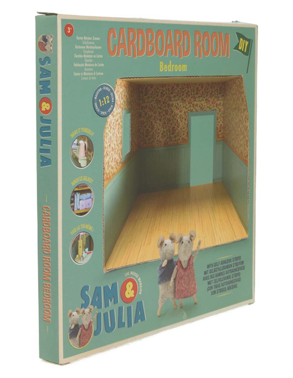 Casa de muñecas Sam& Cardboars Room Bedroom 2